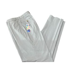 NWT Hiltl Summer Chic Dayne Sz 33/38 Pants Trousers Gray Cotton Ultimate Trouser